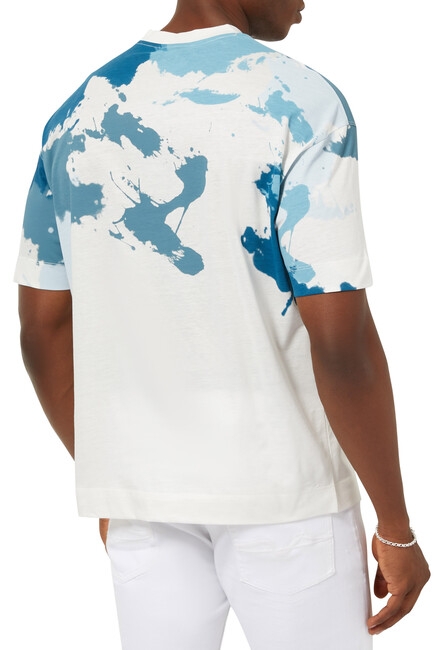 Camouflage Print Mercerized T-Shirt